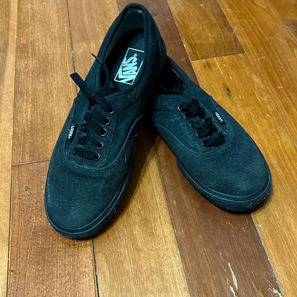 Vans black size 8